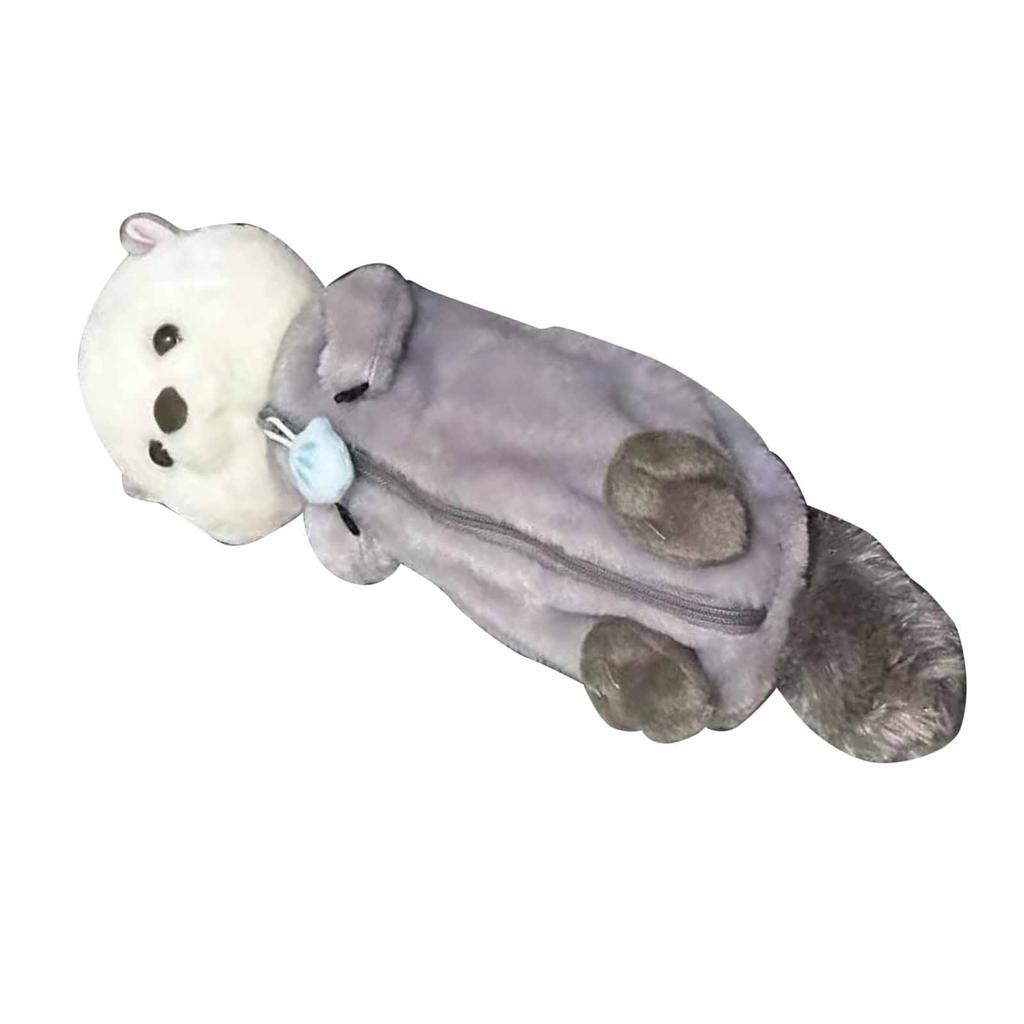 Plush Doll Pencil Case 3D Stuffed Pencil Box Soft Animal Stationery Bag Kids Stationery Bags