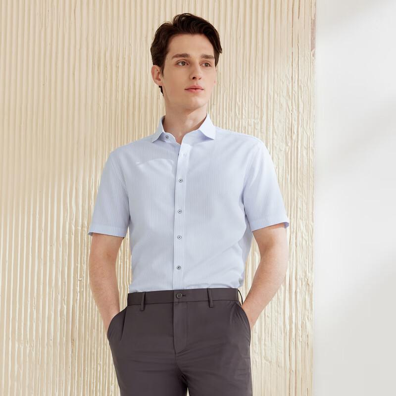 G2000 Men s Striped Short-Sleeve Business Shirt 07