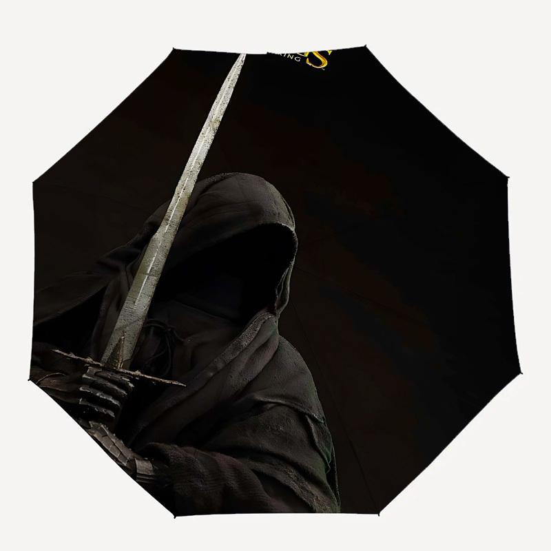 1pc The Lord of the Rings Fellowship of the Ring Automatic Folding Umbrella - Compact 8-Rib Design, Durable Plastic & Iron1468L