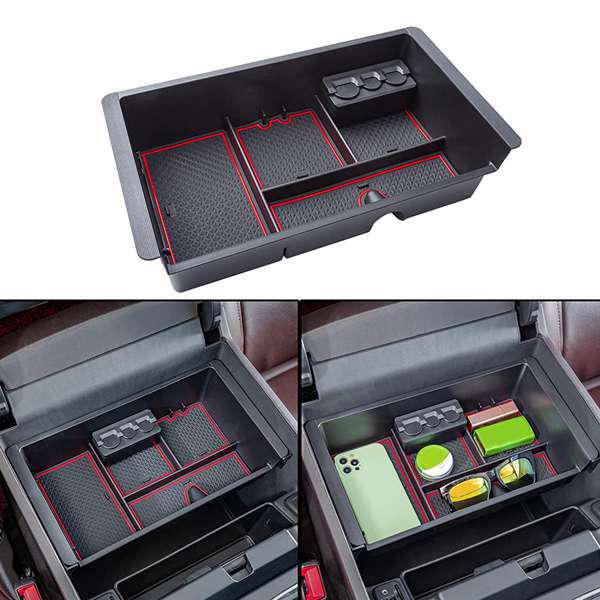 Black ABS Center Console Tray for Chevy Silverado/GMC