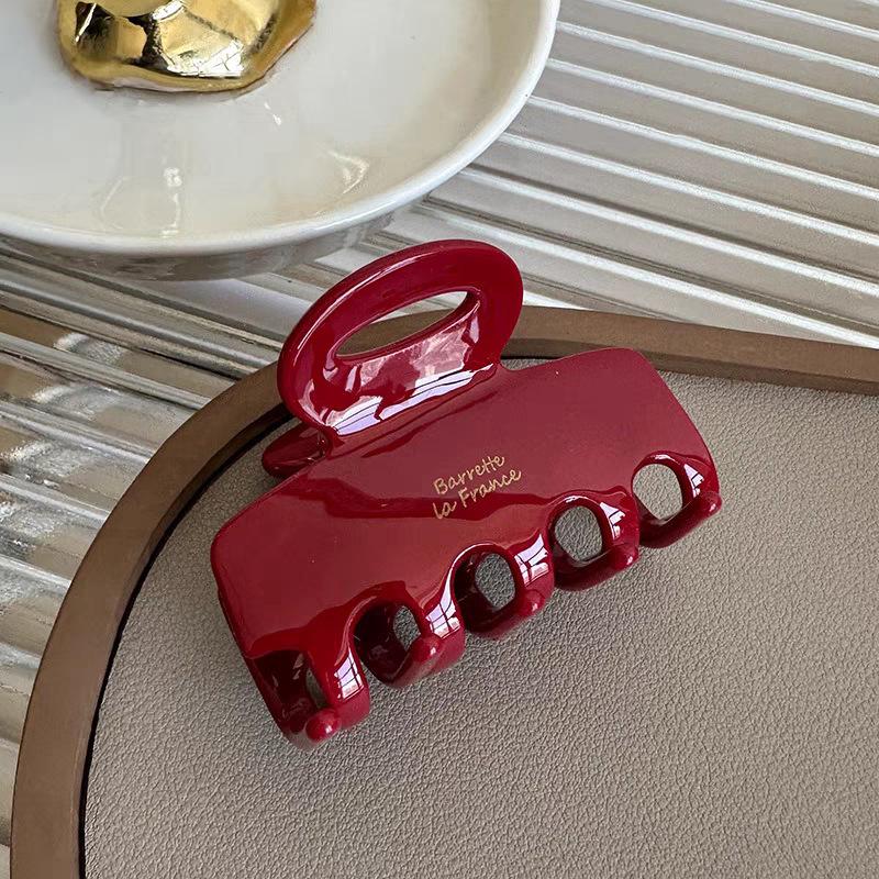 1pc Korean version gold standard wisp empty square high-end sense vinegar grip clip hair accessories hair clip for women