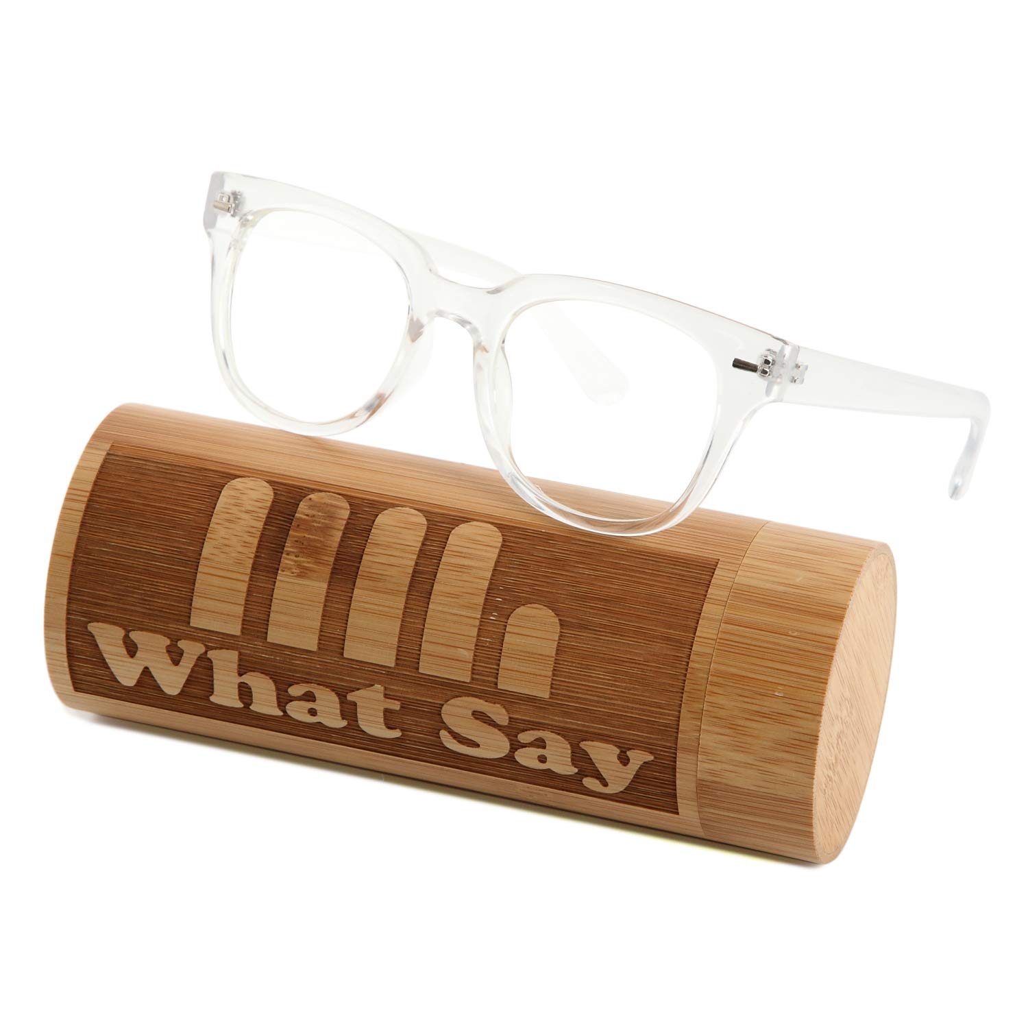 

МОДНЫЕ УЛИЧНЫЕ Солнцезащитные очки с оправой «Бостон» с цветными прозрачными линзами UV400 для мужчин и женщин [Что говорят] Линзы, Линзы, Защита, (Очистить/Очистить)