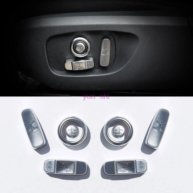 

ABS хром черный для LR Range Rover Sport Evoque Vogue Discovery 5 кнопка регулировки спортивного сиденья декоративная крышка SV обновленная отделка