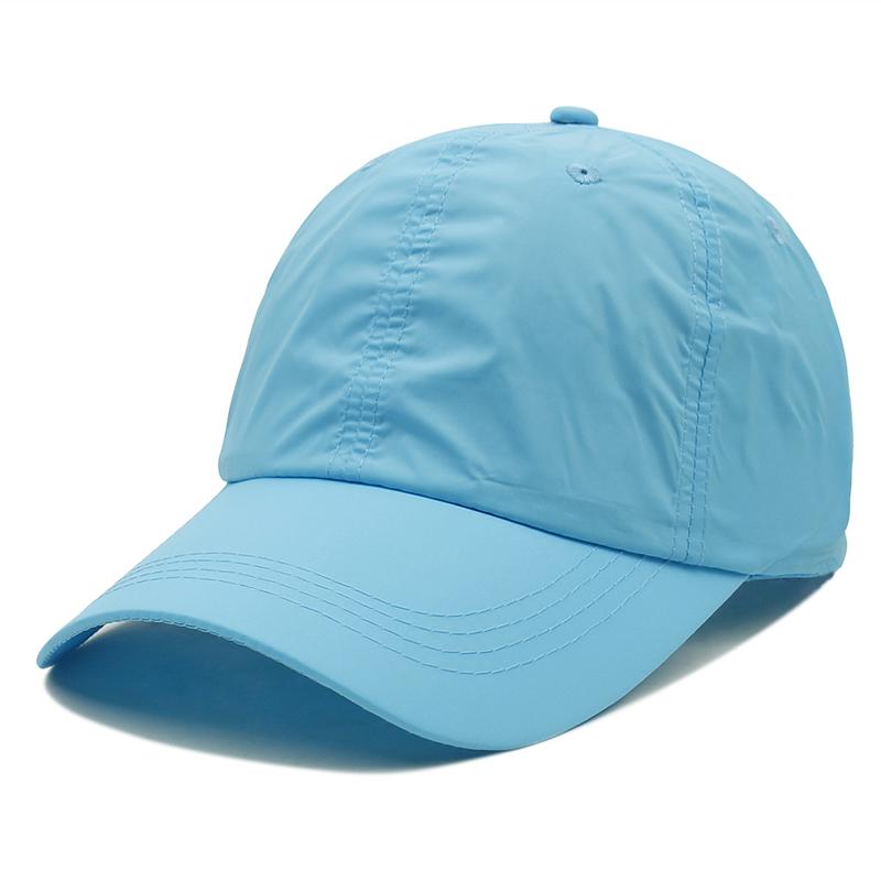 Nuovo Cappellino Snapback Estivo Unisex Asciugatura Rapida Donna Colore Unico Versione Coreana Cappellini da Baseball Regolabili per Esterni Sottile Hip Hop Cappello da Papà