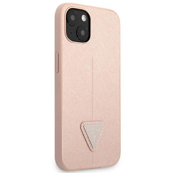 Guess Guhcp13Spsatlp Iphone 13 Mini 5,4 Różowy/Pink Hardcase Saffianotriangle Logo