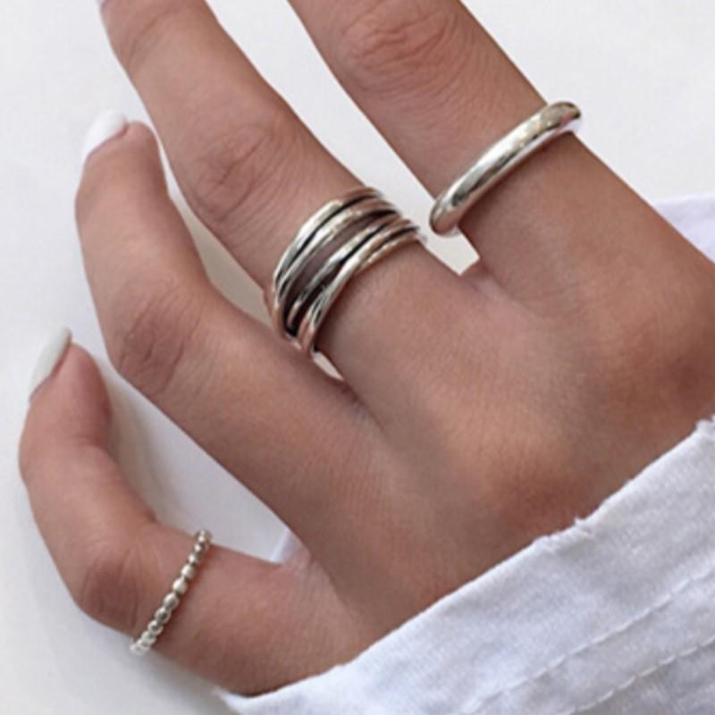 copper Cross Wound Ring Ideal For Women Geometry Simple Vintage Hollow Out Jewellery Party Gift Dropshipping High Quality
