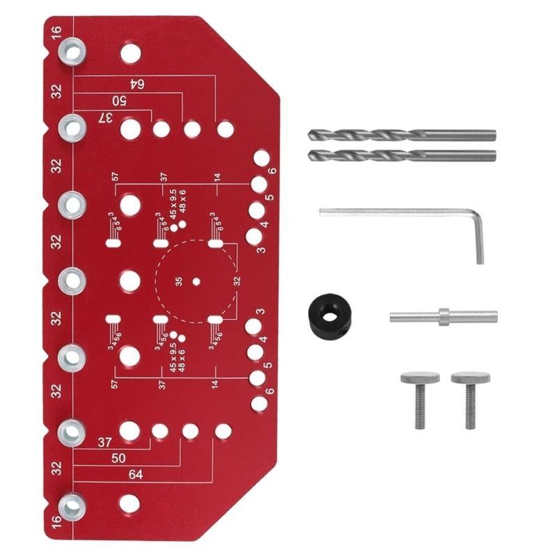 35mm Concealed Hinges Drilling Jig Guide Hinges Hole Drilling Guide Woodworking Tool Hole Opener Locator