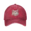 Silly Cat Meme Funny Baseball Cap Classic Distressed Washed YK Kitty Snapback Hat Unisex Outdoor Workouts Adjustable Hats Cap