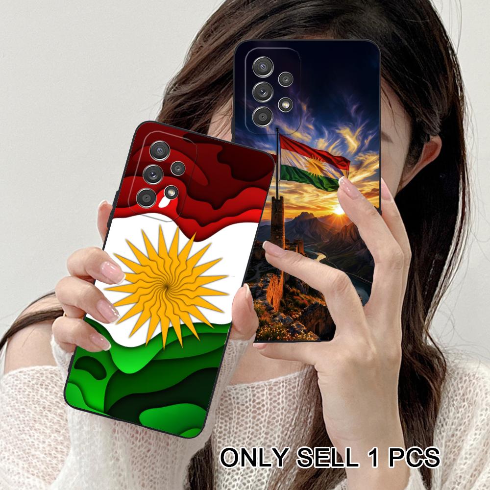 Kurdistan Flagge Mattes TPU Handyhülle für Samsung Galaxy A56 55 54 53 52 51 36 35 34 23 16 15 5G Bunte Hülle