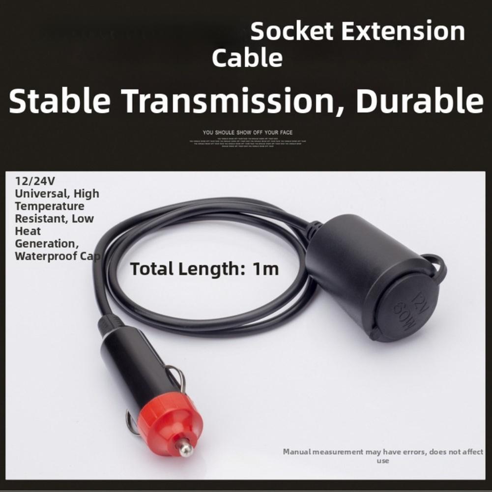 Car Charging Car Power Charger Waterproof Car Power Cable Car Charger 60W Power Output Built-in Waterproof Cover