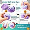 Halloween Knödel Stressball, Niedliches Geist Monster Brötchen Knet-Fidget-Spielzeug mit Mini-Dampfgarer-Box