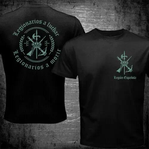 

Футболка с изображением испанского легиона Espanola Tercio Army Military, летняя футболка с коротким рукавом и круглым вырезом для мужчин, новая уличная одежда S бежевый