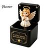 Festive Holiday Decorations Christmas Magic Gift Box, Spring-Loaded Pop-Up 3D Santa Small Presents Claus Snowman Angel Elk Trick Box for Xmas Parties,