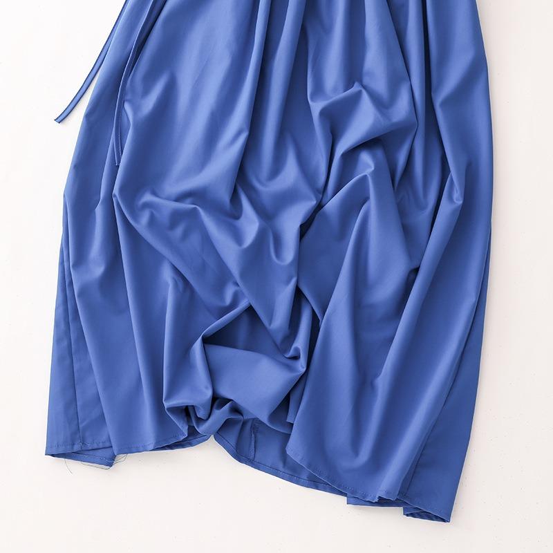 Beautiful Dress, Seaside Temperament, Blue Sleeveless Dress, Women's Summer