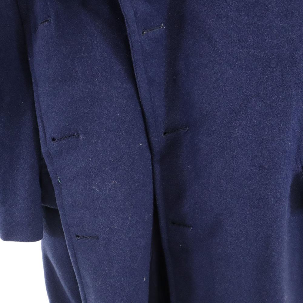 US AIR FORCE 50s Vintage Wool Blend Wool coat 35XS blue Military Overcoat Men's Used