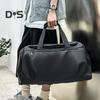Travel Bag with Independent Shoe Compartment Zipper Closure Large Capacity Waterproof Fitness Bag Handbag for Men Women