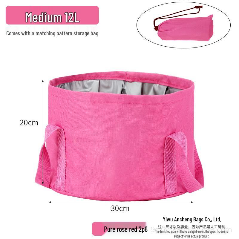 Portable Foldable Foot Bath with Insulated, Multifunctional Foot Soak Bag for Travel and Dormitory Use