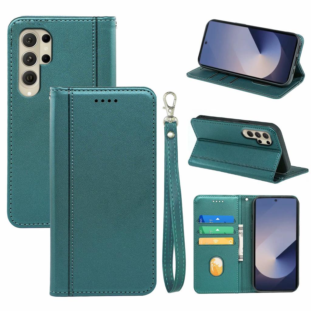 HX01 Für Samsung Galaxy S25 Ultra Brieftasche Hülle Magnetverschluss PU Leder Handyhülle