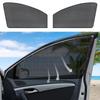 ZATOOTO Car Side Window Sun Shade 4 Pack, Window Shades For Baby Magnetic Mesh Sun Shade Protection From Heat And UV For Sleeping, Camping,