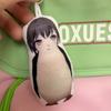 Takamatsu Tomori Penguin Voice Keychain Playful Squawking Sound Plush Pendant Gag Plaything Novelty Bag Charm Student Present