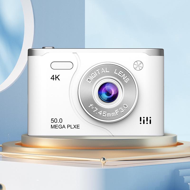 Retro-Style Mini Portable Dual-Camera Mirrorless SLR for Students and Beginners