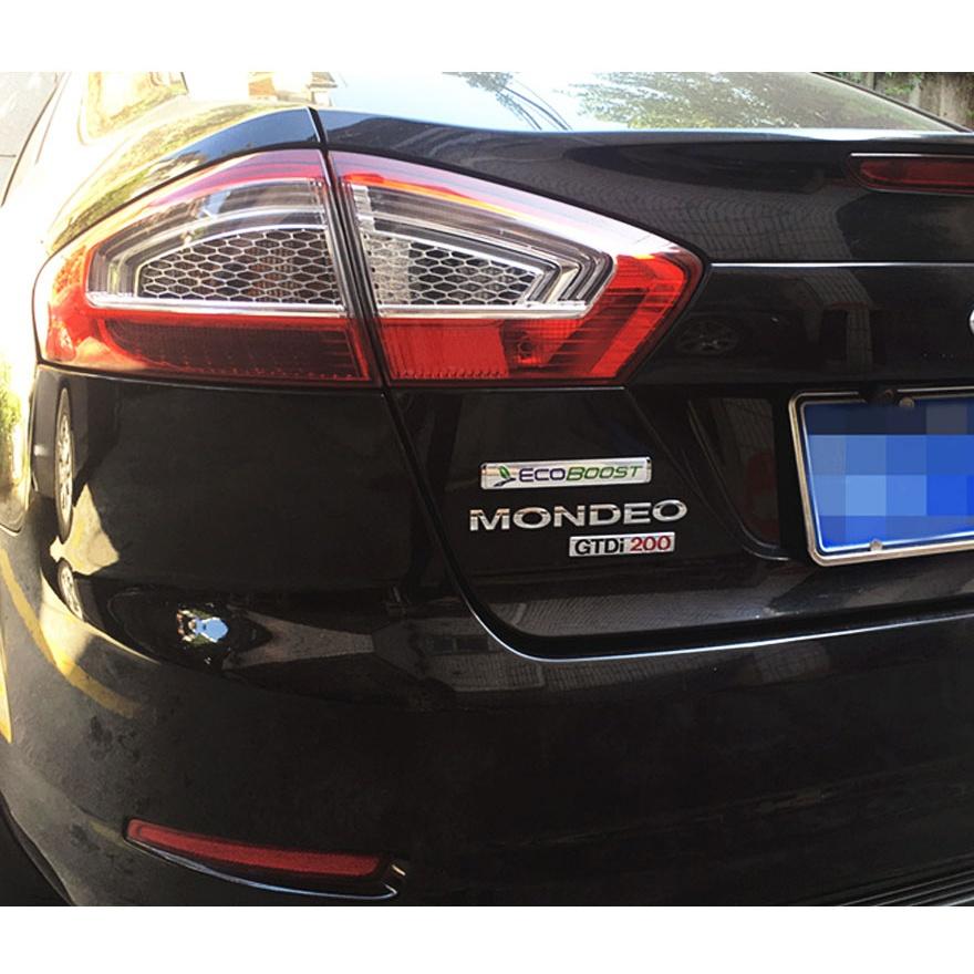 For F-ord Mustang Focus 2 3 MK Mondeo Kuga Edge Escape Ranger Ecoboost Logo Metal Chrome Label Fender Trunk Emblem Badge Sticker ORV Car-Styling