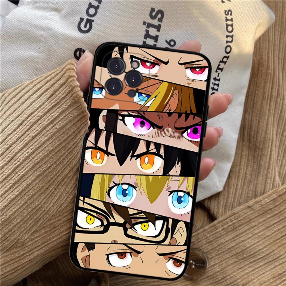 Fire Force Phone Case For iPhone 15 14 11 12 13 Mini Pro XS Max Cover 6 7 8 Plus X XR SE 2020 Funda Shell