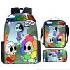 Dandy'S World Student School Bag Dandy'S World Cartoon Cute Backpack Three-Piece Set Satchel Bag Pencil Case