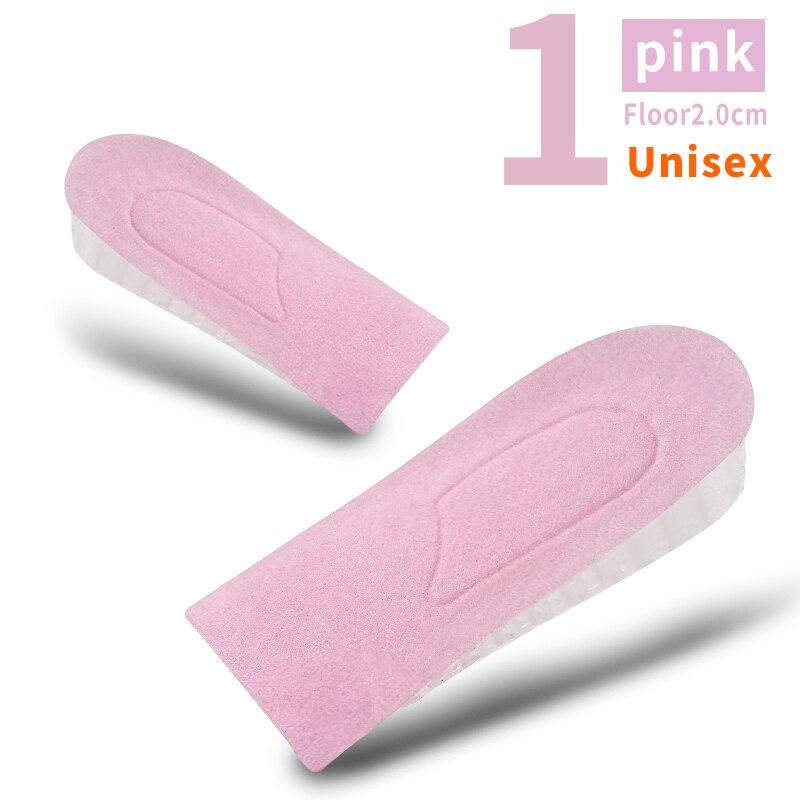 1 Pair Invisible Height Increase Insoles for Women Men Half Insole 3-Layer Air Up Lifts Elevator Shoes Pad Heel Lifting Inserts