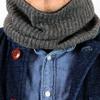 Michiko London 100% mongolisk kashmirhalsduk, Tillverkad i Mongoliet, En snygg present för män och kvinnor, Unisex (CM-106, Grå)