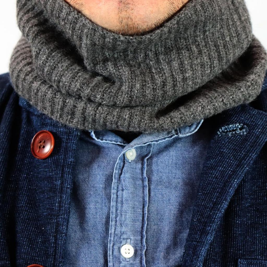 Michiko London 100% mongolisk kashmirhalsduk, Tillverkad i Mongoliet, En snygg present för män och kvinnor, Unisex (CM-106, Grå)