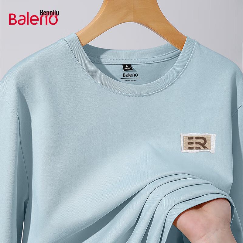 Baleno Men s Heavyweight Pure Cotton Long Sleeve T-Shirt 3XL