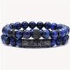 2pcs/set 8mm Tiger Eye Stone Bead Bracelet Elastic Natural Stone Bracelet for Men Women, Suitable Gift for Boyfriends, Fathers