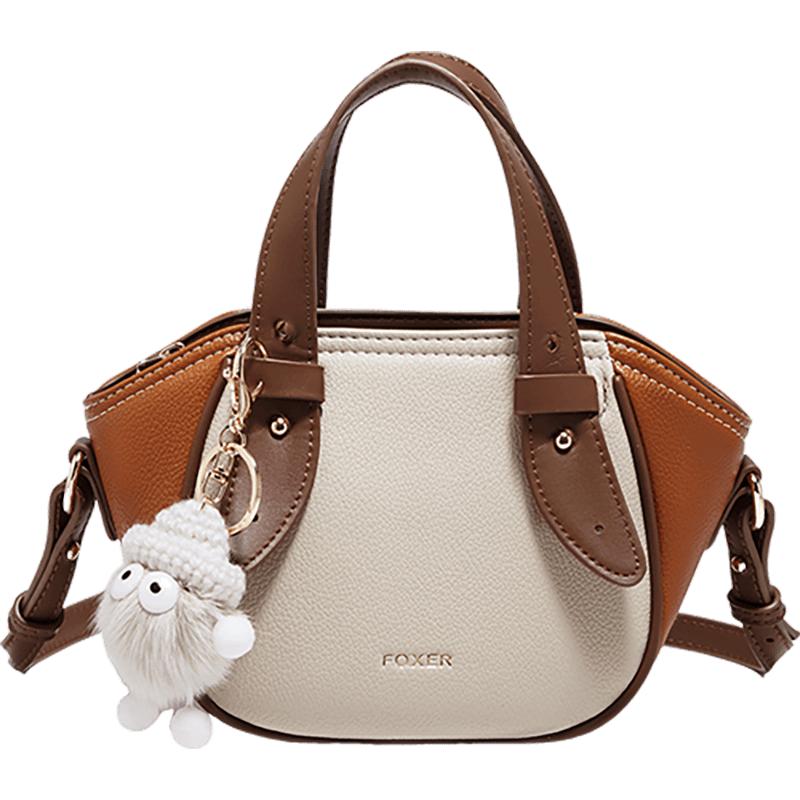 

FOXER Spring Summer Women s Handbag PU Leather 2026 New Female Messenger Bag Exquisite Shoulder Bag Commuting Crossbody Purse