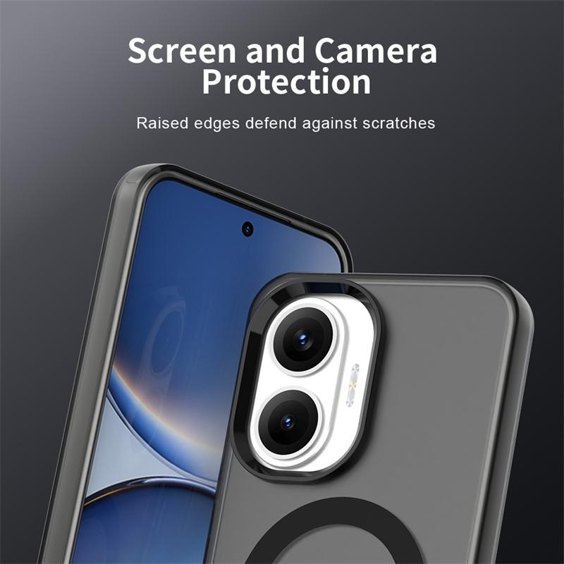 Transparent Case For Xiaomi Poco F7 Case Poco F7 Ultra F7 Pro Magnetic Adsorption Wireless Charge Back Cover For Poco F7 Case