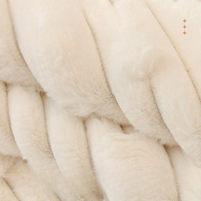 Black Plush Sofa Cushion Thick  Warm Sofa Cover Throw Pillowcase Living Room Winter Universal Seat Cushion Anti Slip Cover Cloth Slipcover Cushion