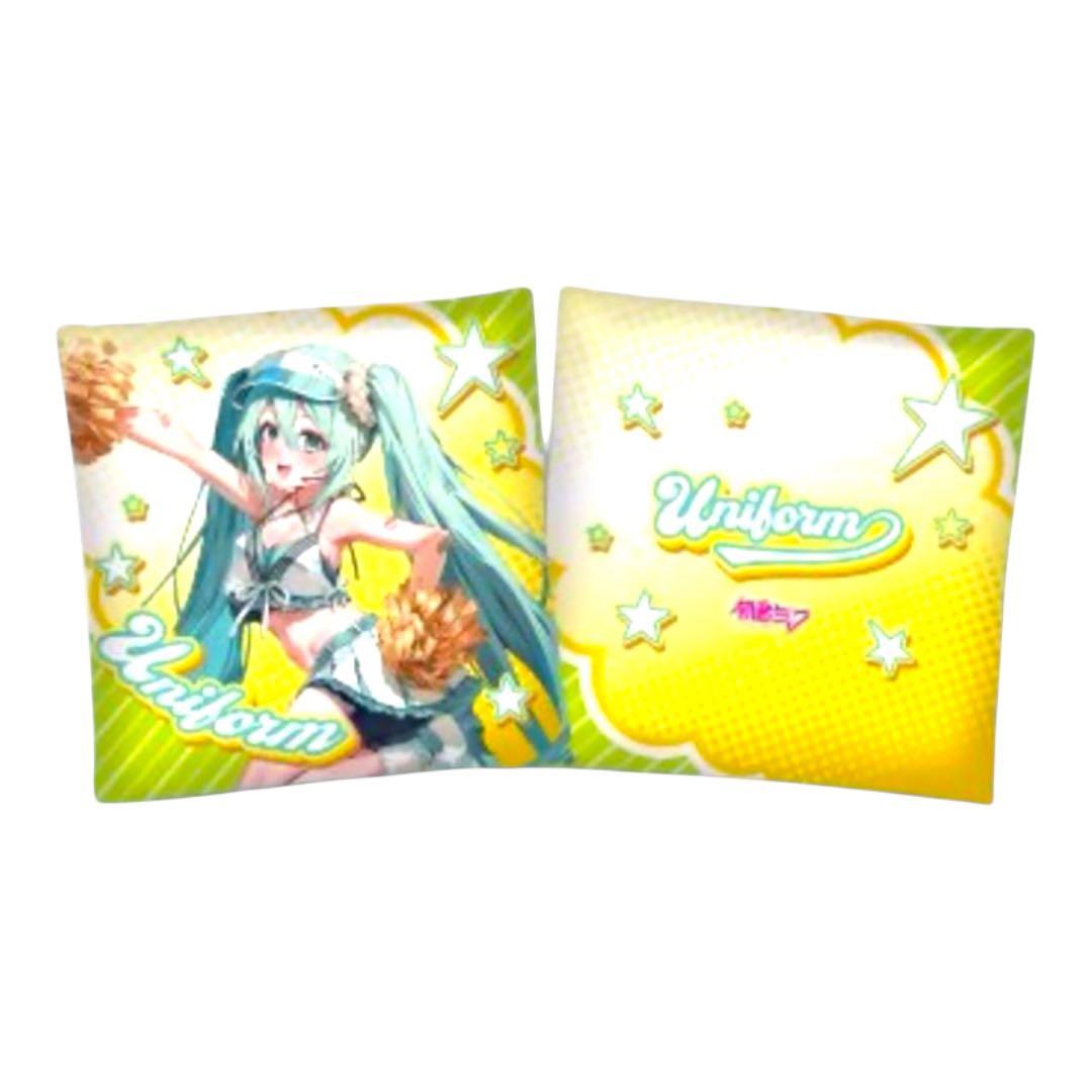 

[USED] Hatsune Miku Large Square Cushion Uniform & Lolita Yellow