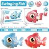 with Sound and Light Electric Fish Toy Cartoon Design Electric Swinging Fish  Kids Birthday