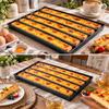 Aluminum Alloy Long Egg Tarts Pan Non-Stick 5 Slot Bread Baking Tray Efficient Heat Resistant Bread Baking Pan Bakery Shop