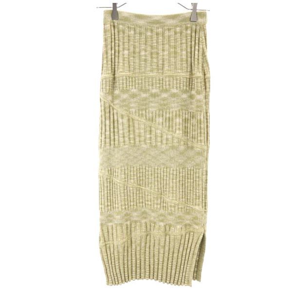 SNIDEL No sleeve knit Setup F khaki Knit skirt Women Used