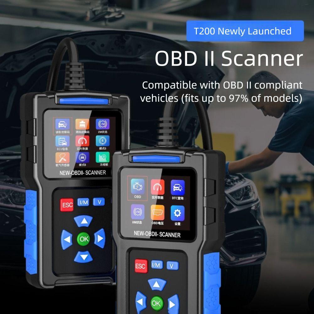 Color Screen T200 Car Fault Diagnosis Instrument Car Code Reader Fault Code Reading