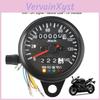 For With Cafe Motorbike Racer Led Signal Light 12v Odometer Gauge Backlight Indicator Universal Motorcycle Speedometer