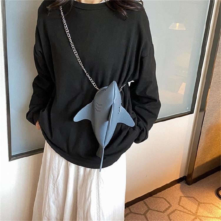 Playful Cartoon Animal Shape Women's PU Shoulder Bags Chain Sling Crossbody Bag