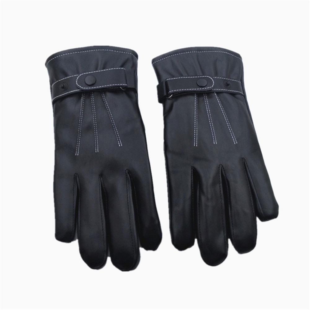 Touch Screen Men's Leather Gloves