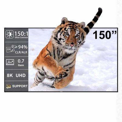 Écran 150 pouces WUPRO Cinema Gallery Evo CBSP Noir Lenticulaire Ultra Contraste ALR CLR Cadre Fixe Pour Projecteurs UST