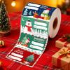 500PCS/roll Christmas Gift Tags & Wrapping Paper Self-Adhesive Cartoon Removable Holiday Wrapping Name Tag Stickers