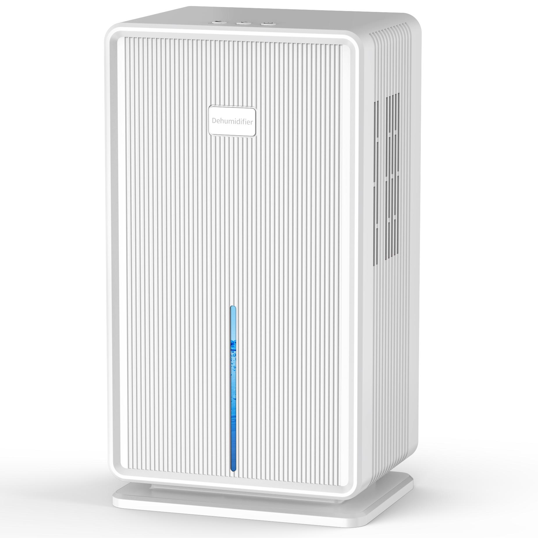 Home Dehumidifier, 750 sq. ft. bathroom dehumidifier, 100 oz dehumidifier, 7 colors night light, auto shut off, sleep mode EU Plug