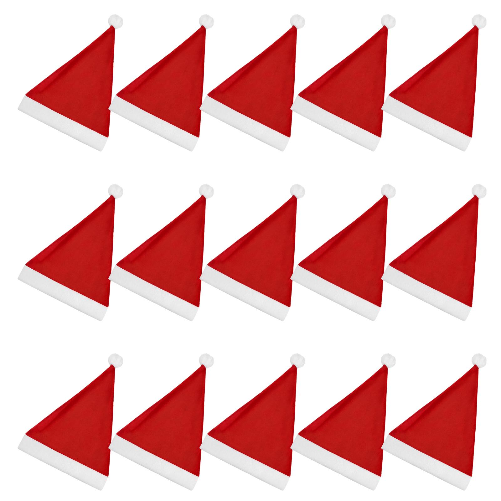 

25Pcs Santa Hats Adult Christmas Hat Holiday Party Headwear Xmas Costume Accessories Photo Booth Props Christmas Decorations other