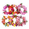 Holiday Party Hawaiian Headband Bracelet Set With 6 Colors For Optional Festival Grass Skirt Dance Flower Ring Accessories Props