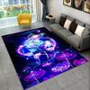 3D Nordic Luxury Flower Rose Area Rug Large,Carpet Rug for Home Living Room Bedroom Sofa Doormat Decor,Kids Non-slip Floor Mats